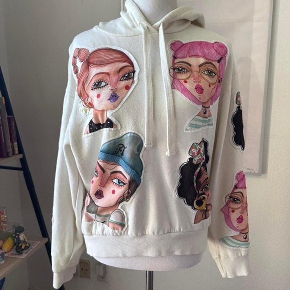 ZARA x ABI CASTILLO PINK HOODIE